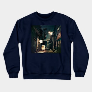 Japan Night Street Crewneck Sweatshirt